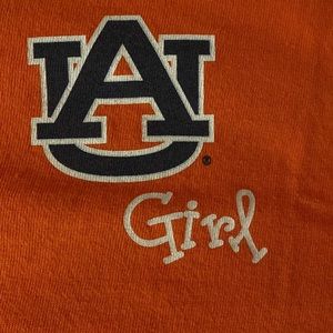 Auburn. Women’s College t-shirt. Size Large. Pre-loved. Orange. Vintage feel.